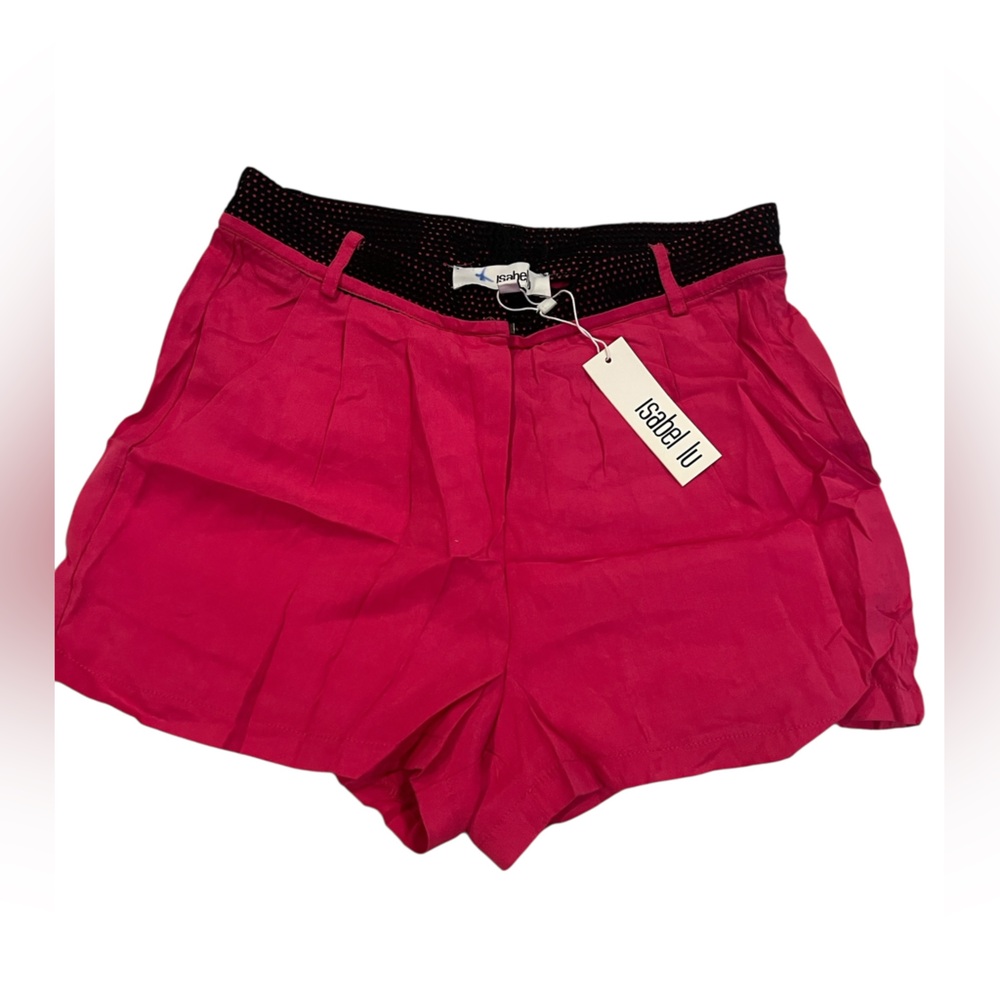 Isabel Lu High Waist Fuchsia Shorts
